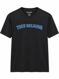 Polera True Religion Logo bordado azul  ‘Negra’