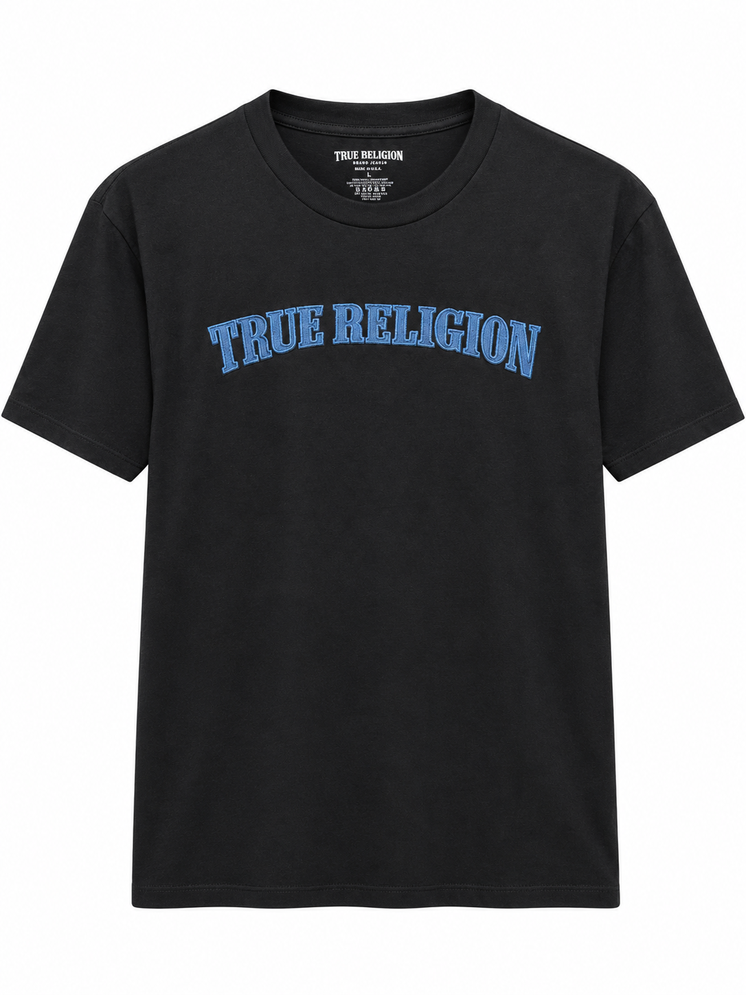 Polera True Religion Logo bordado azul  ‘Negra’