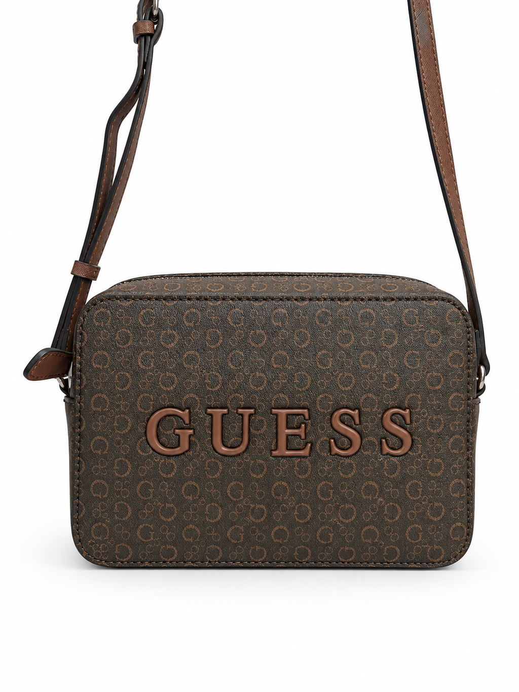 Bolso Crossbody Guess Logo Grande ‘Cafe’