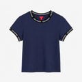Polera Guess C/detalles blancos en manga ‘azul’