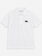 Polera Polo Lacoste logo Rug 'blanca'