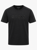 Polera Guess L.A Logo Goma - Franja hombro multilogo ‘Negra’