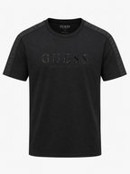 Polera Guess L.A Logo Goma - Franja hombro multilogo ‘Negra’