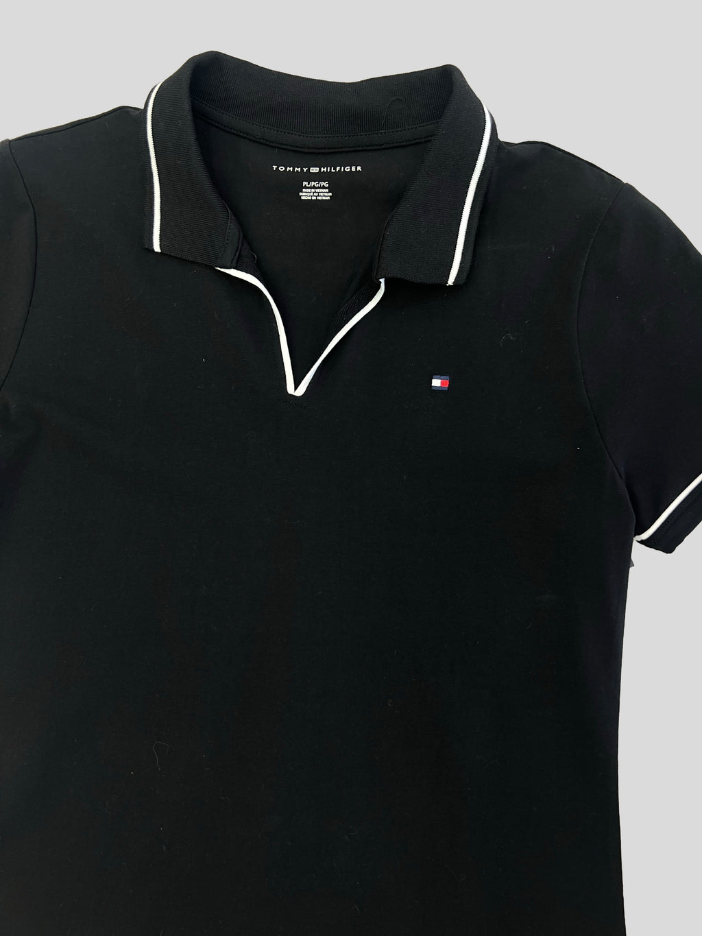 Vestido Tommy Hilfiger polo lineal  ‘Negro’