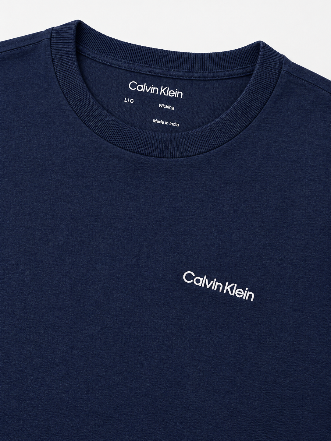 Polera Calvin Klein logo bordado ‘Azul Navy’