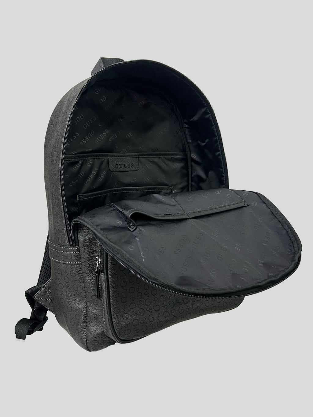 Mochila Guess Grande monograma  ‘Gris grafito’