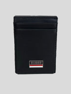 Tarjetero Guess eco cuero Logo relieve tricolor ‘Negro’