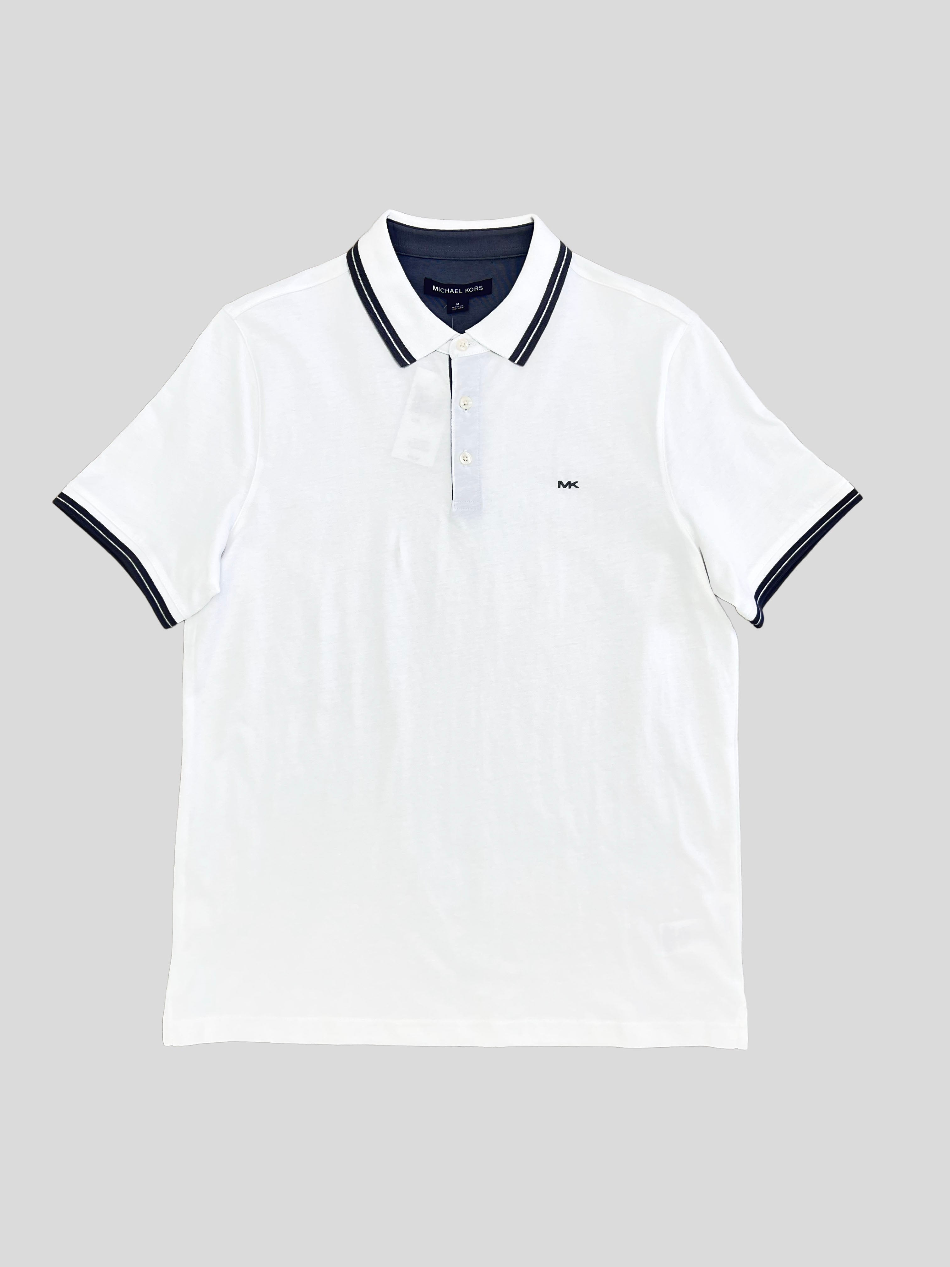 Polera Polo Michael Kors line hombro cuello  ‘Blanca’