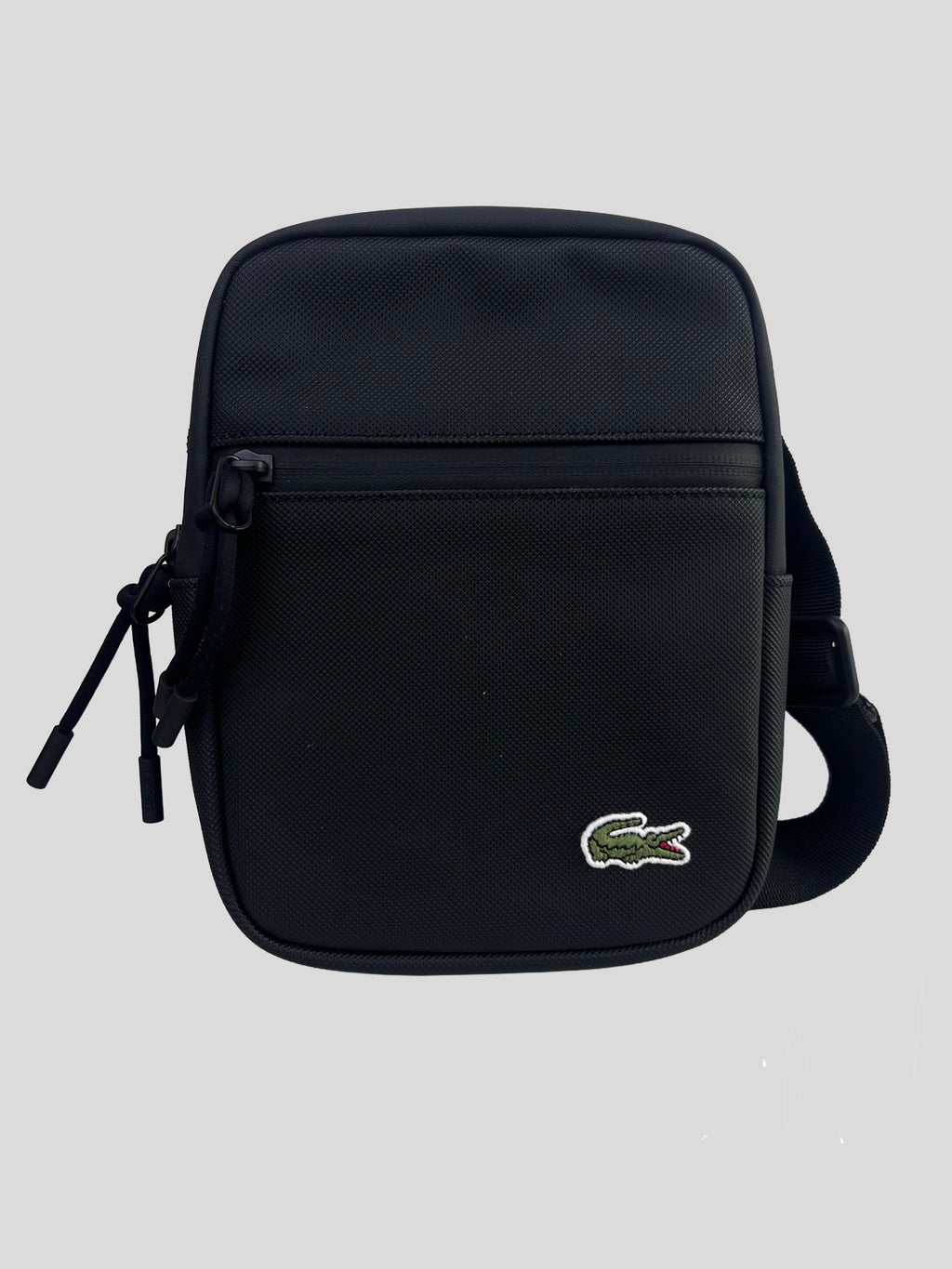 Bolso Crossbody Lacoste Logo en cierre 'Negro’