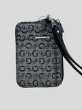 Tarjetero Guess C/cierre Letter Logo Monograma ‘Gris/Negro’