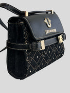Bolso Crossbody True Religion Pequeño Logo metallic dorado ‘Negro’