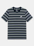 Polera Nike Logo bordado Rayas ‘negro/gris’