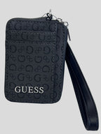 Tarjetero Guess C/cierre Letter Logo Monograma ‘Negro’