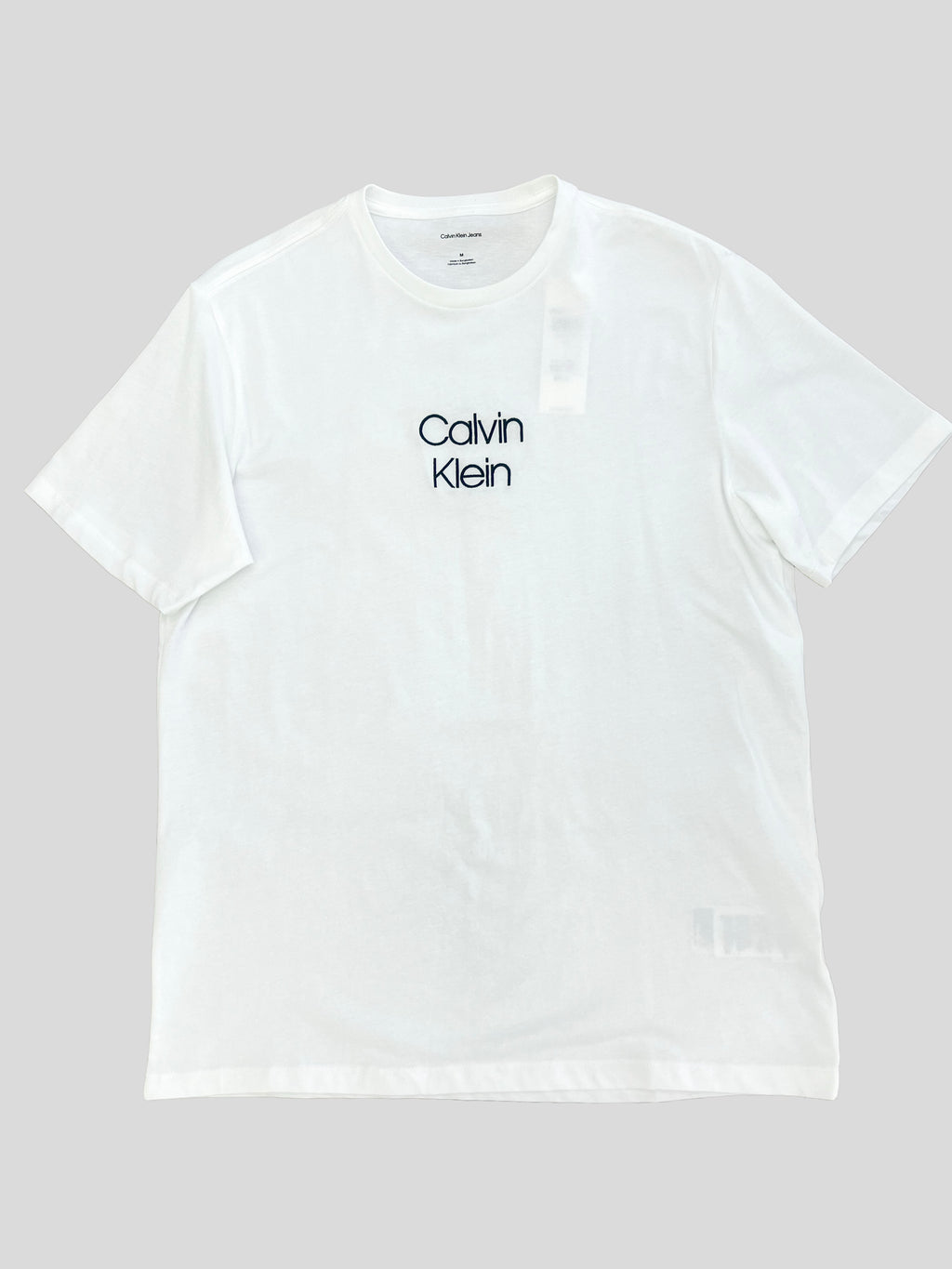 Polera Calvin Klein Logo bordado front ‘Blanca’