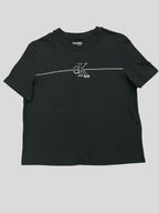 Polera Calvin Klein Logo CK Linea front ‘Negra’