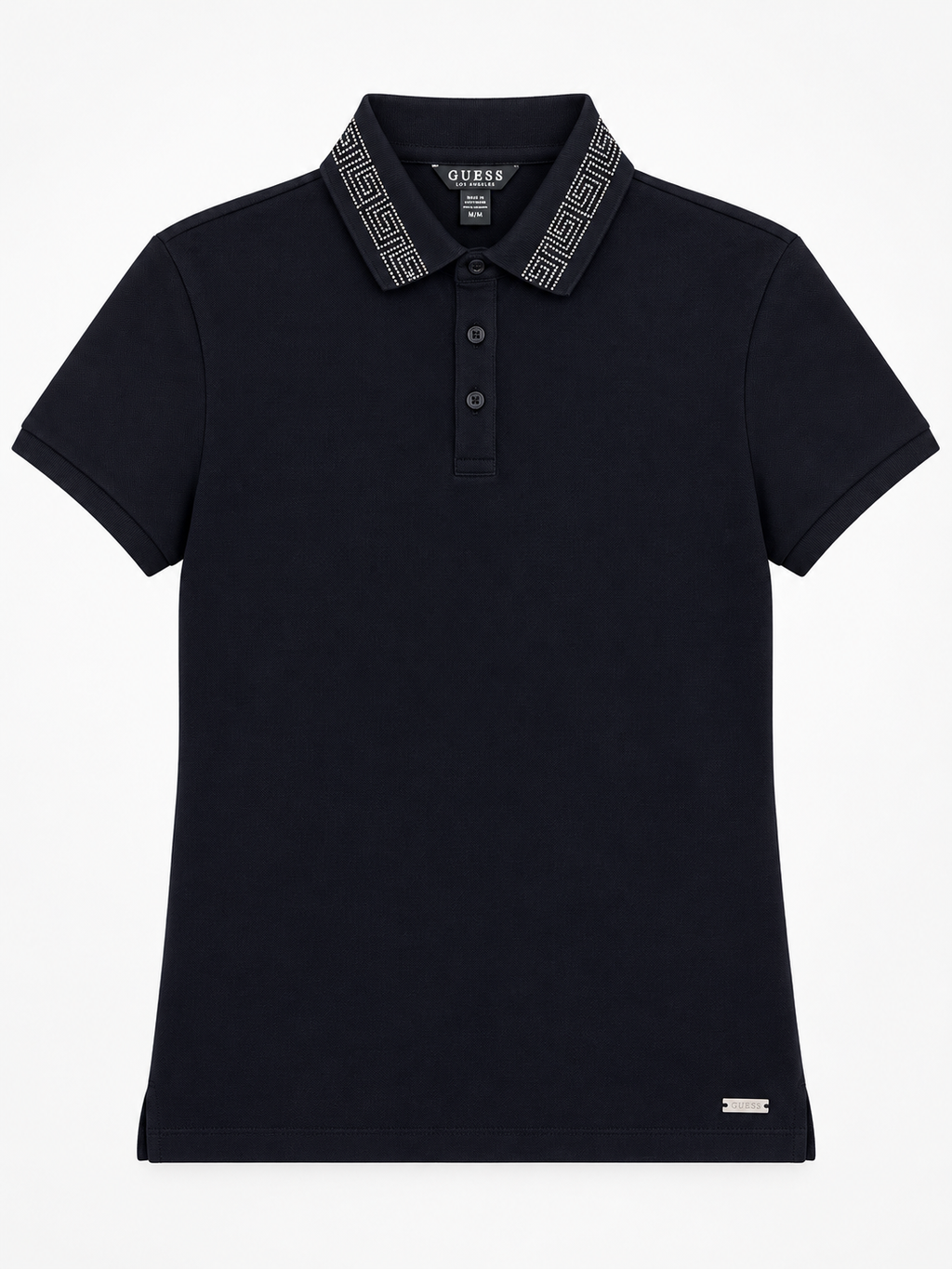 Polera Polo C/brillante en cuello ‘Negra’