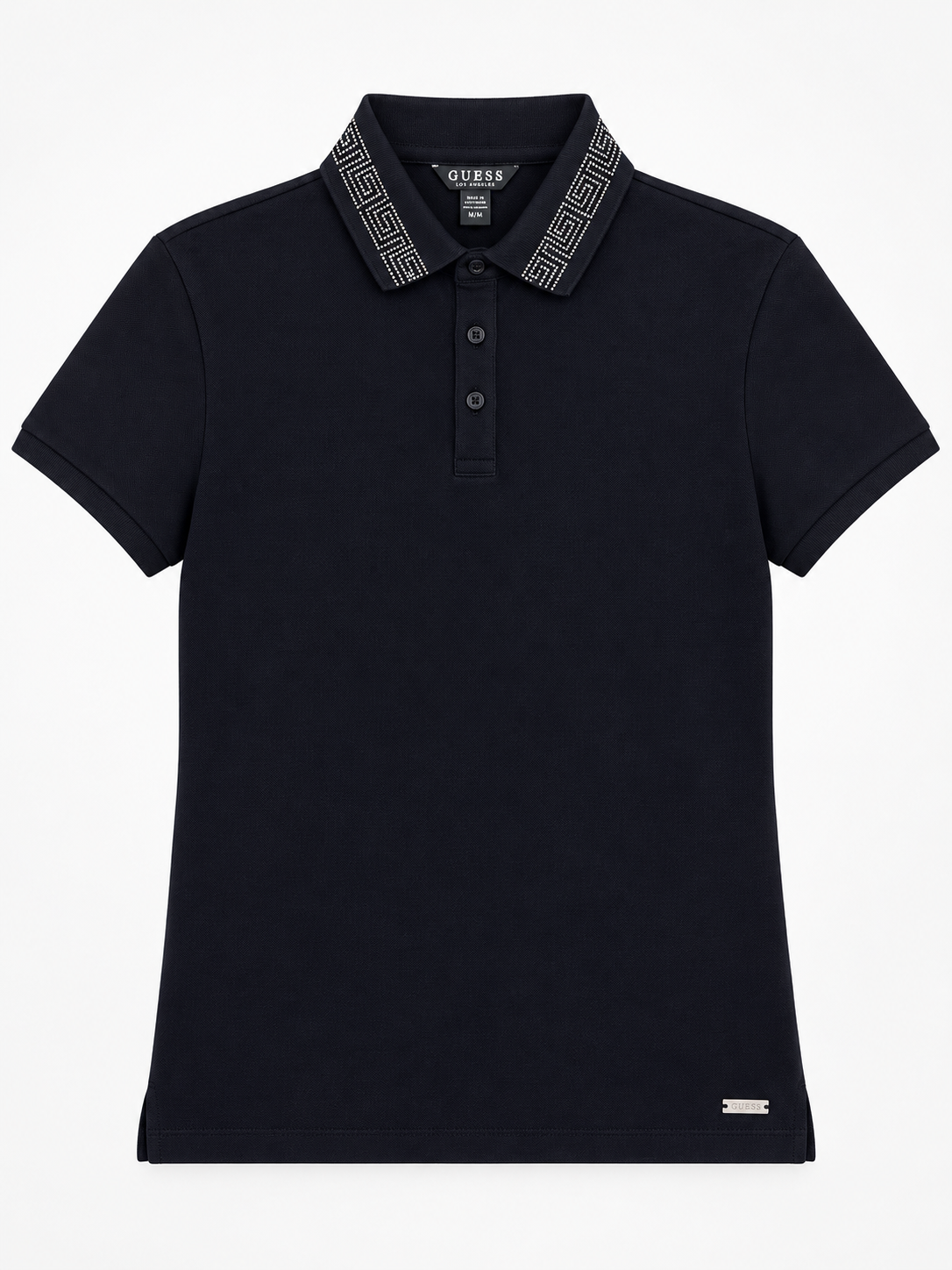 Polera Polo C/brillante en cuello ‘Negra’