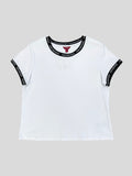 Polera Guess C/detalles negros en manga ‘Blanca’