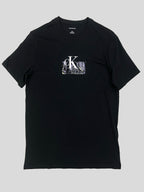 Polera Calvin Klein Logo blanco C/ negro ‘Negro’