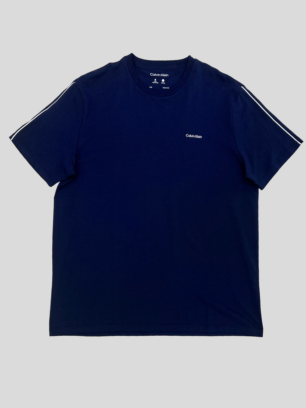Polera Calvin Klein logo bordado ‘Azul Navy’