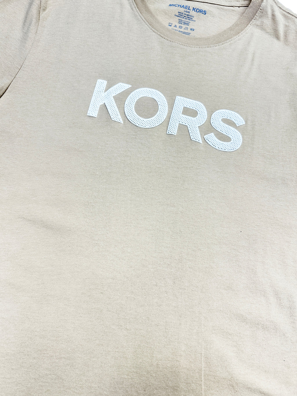 Polera Michael Kors Logo 3D rubber 'Beige'