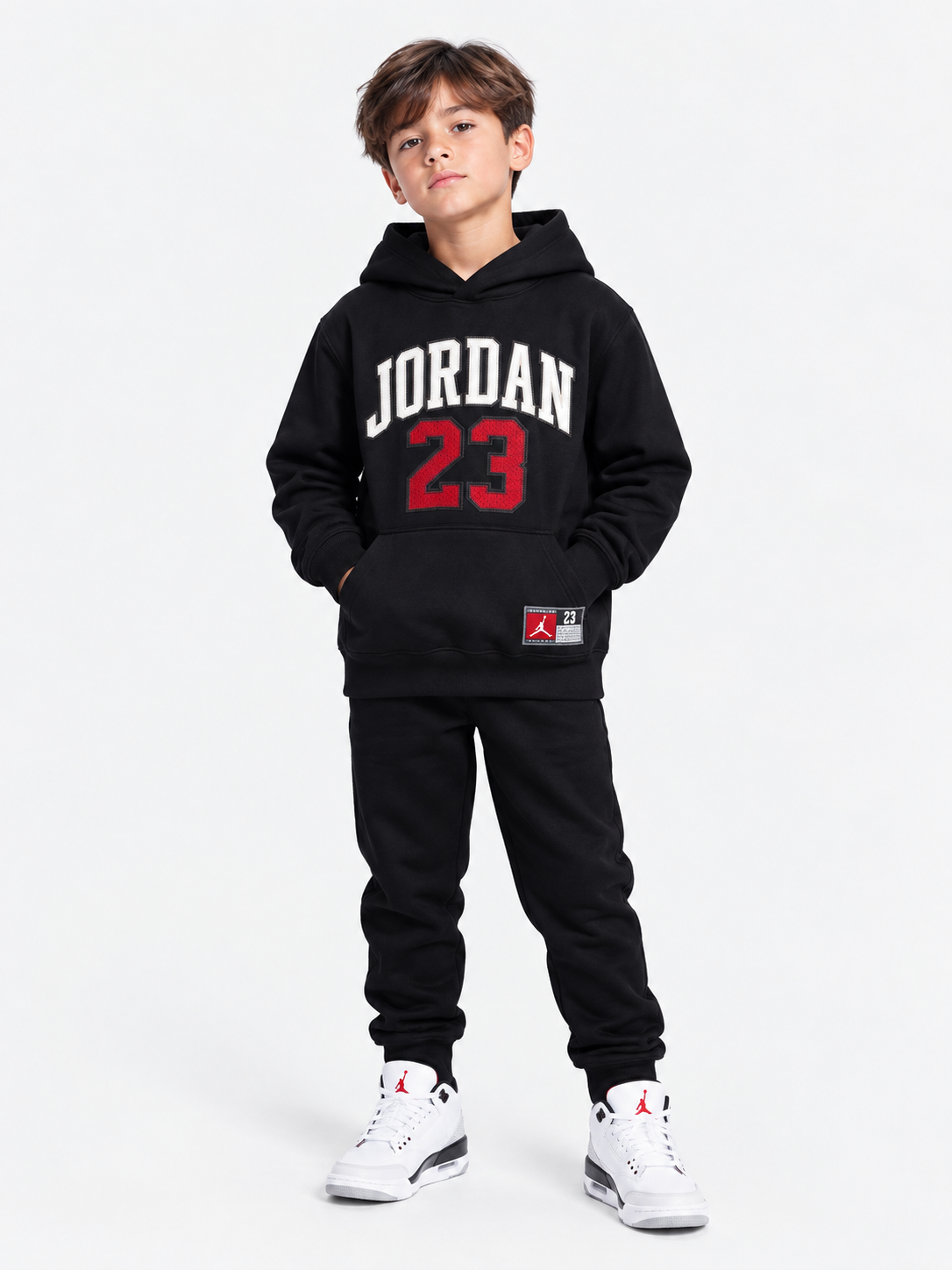 Poleron Jordan 23 Infantil  'negro'