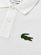 Polera Polo Lacoste logo Rug 'blanca'