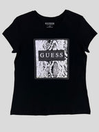 Polera Guess Box logo brillo ‘Negra’