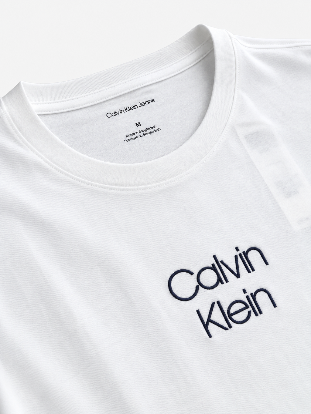 Polera Calvin Klein Logo bordado front ‘Blanca’