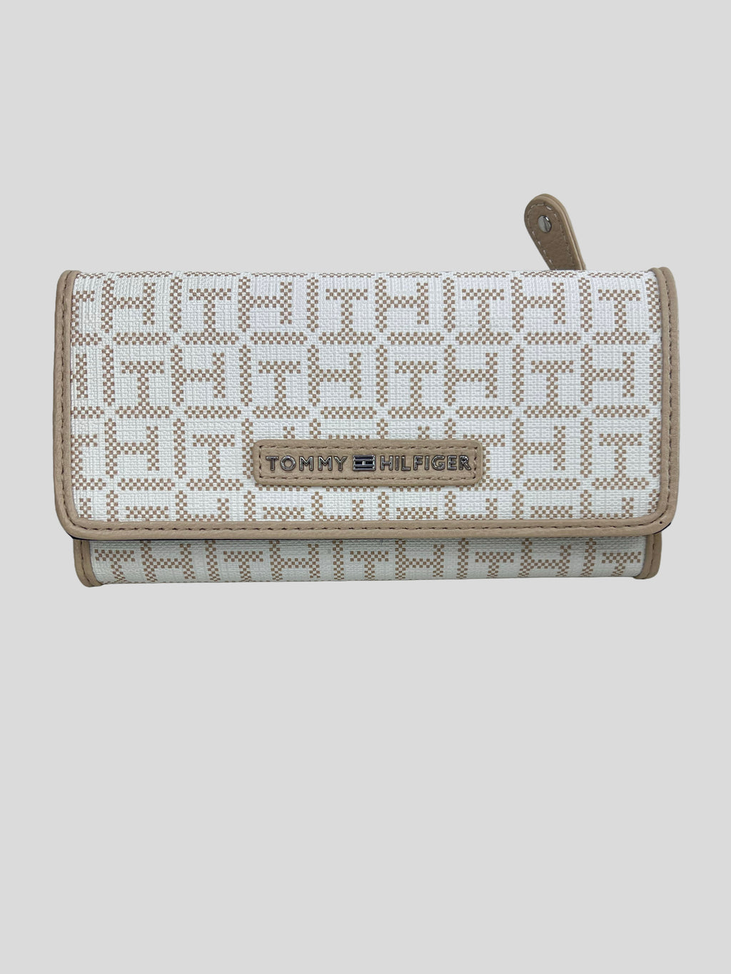 Porta documentos Tommy Hilfiger Monograma TH bordes cream 'Blanco/Beige'
