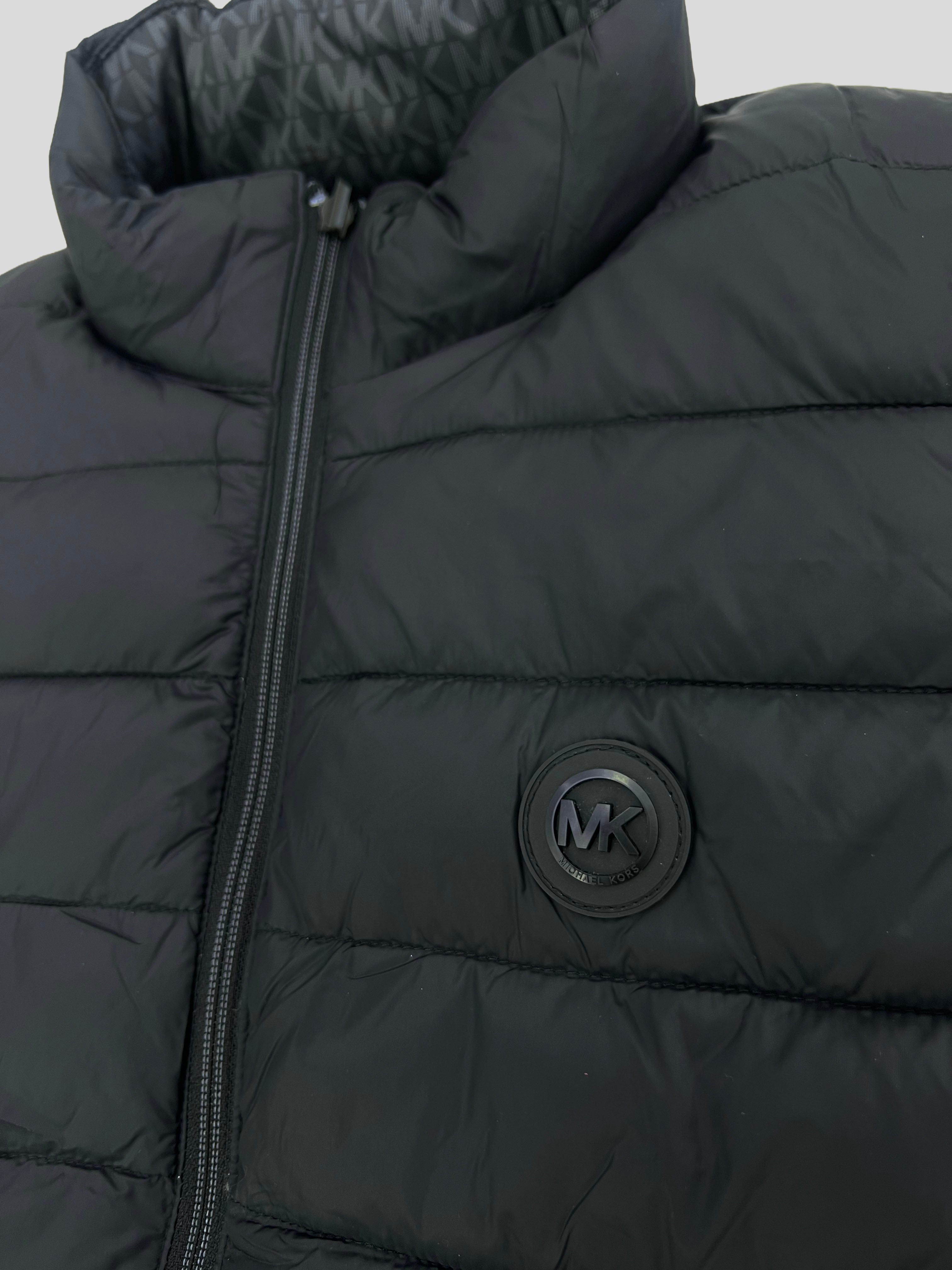 Chaqueta sin manga Michael Kors Reversible monogram 'Negra'