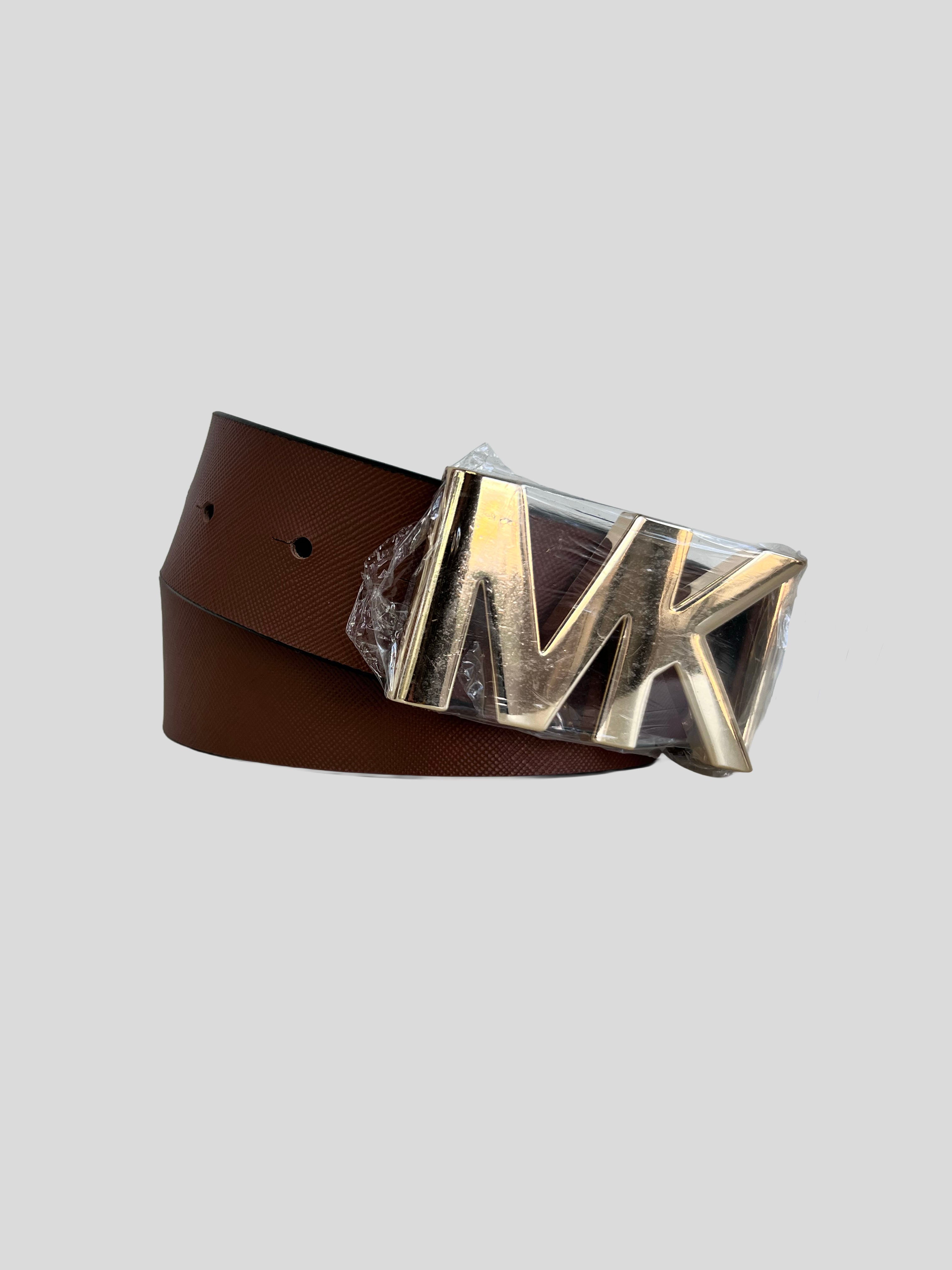 Cinturón Michael Kors MK gold /reversible ‘negro/cafe’
