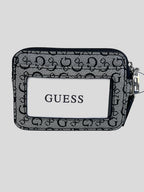 Tarjetero Guess C/cierre Letter Logo Monograma ‘Gris/Negro’
