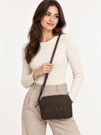 Bolso Crossbody Guess Logo Grande ‘Cafe’