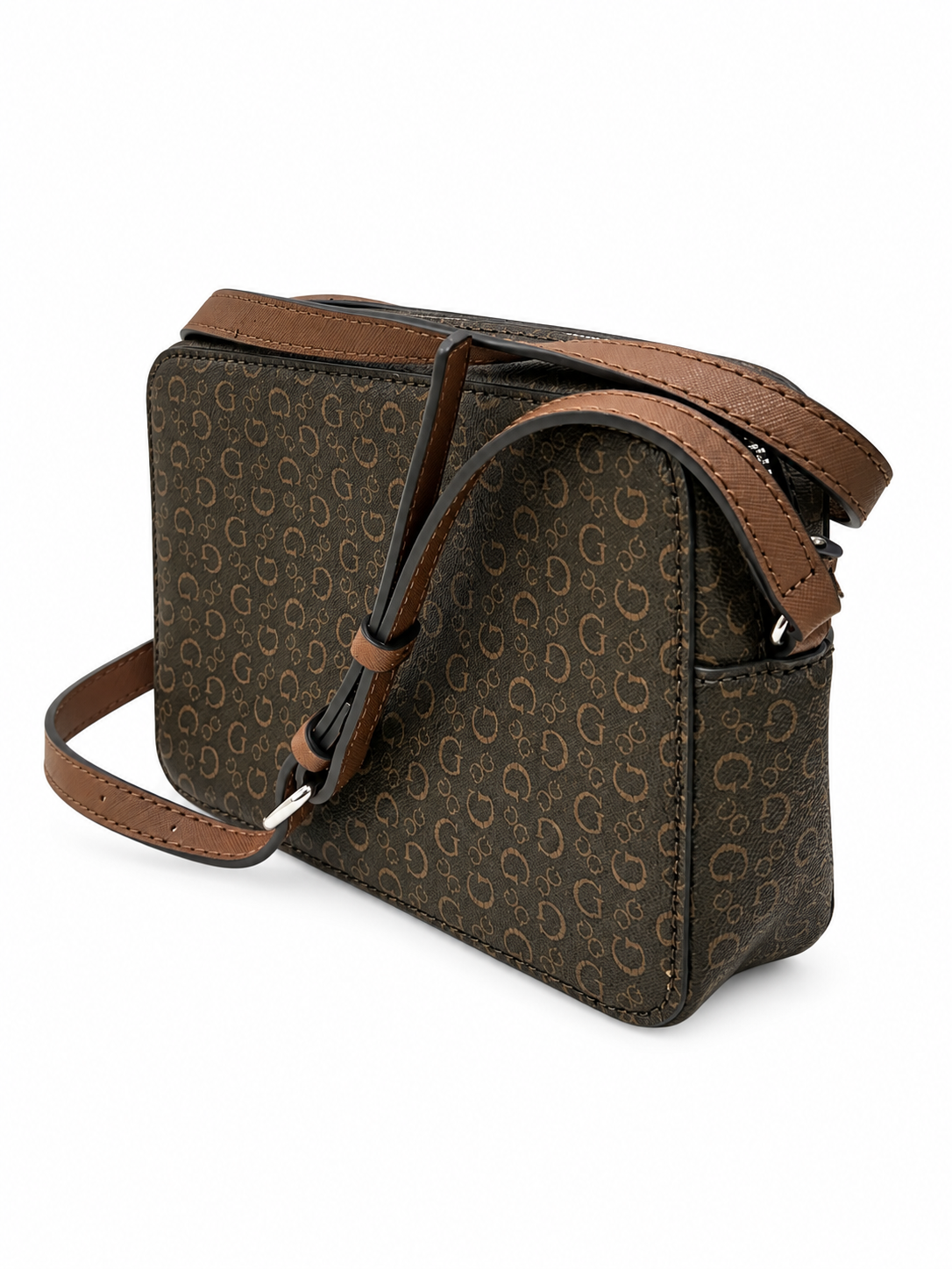 Bolso Crossbody Guess Logo Grande ‘Cafe’