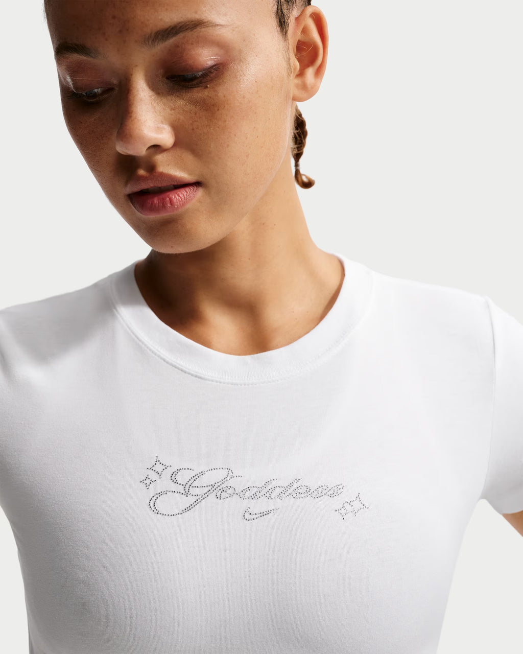 Polera Nike Logo Goddess Mujer ‘blanca’