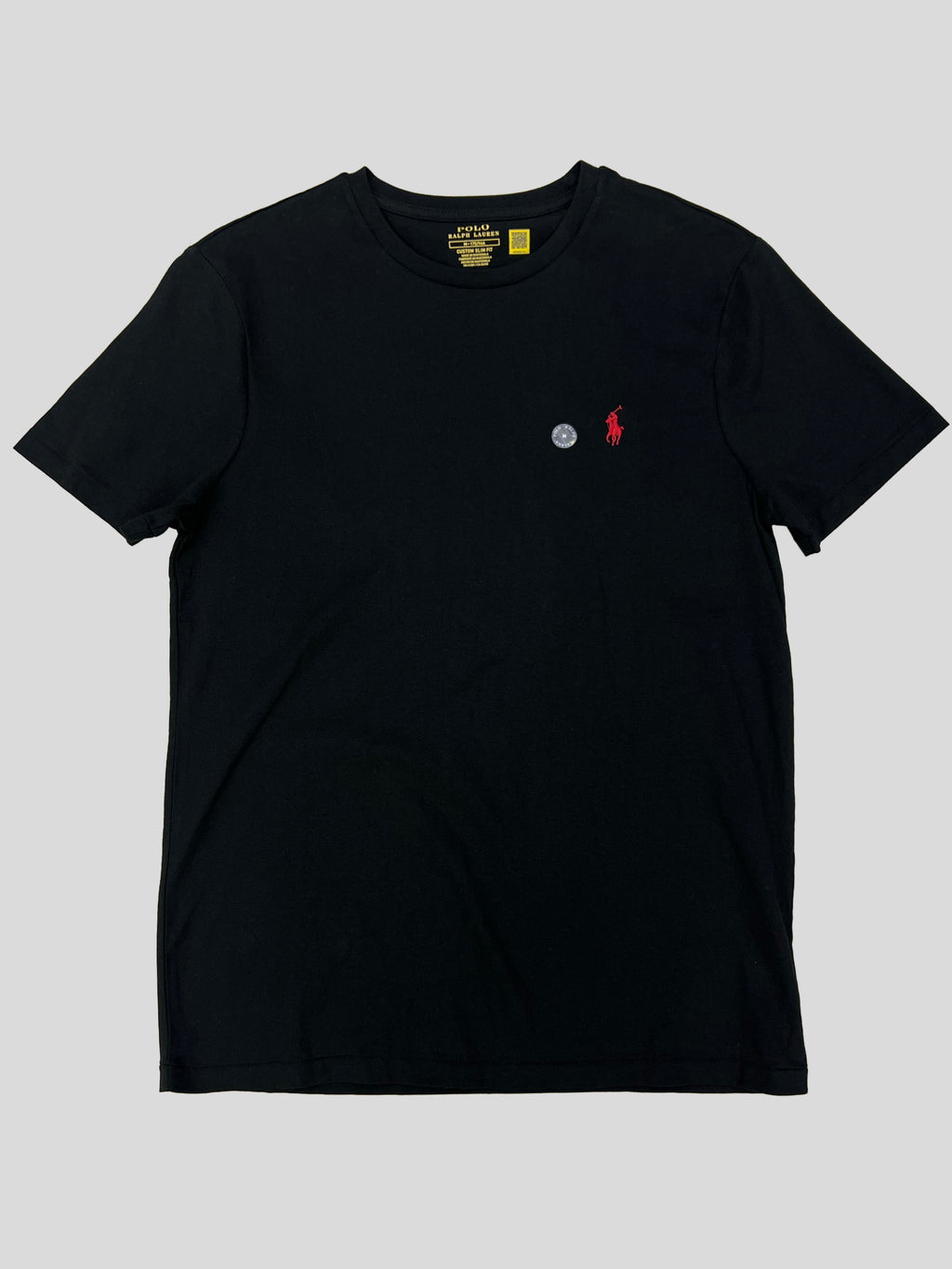 Polera Polo Ralph Lauren logo rojo  'Negra'