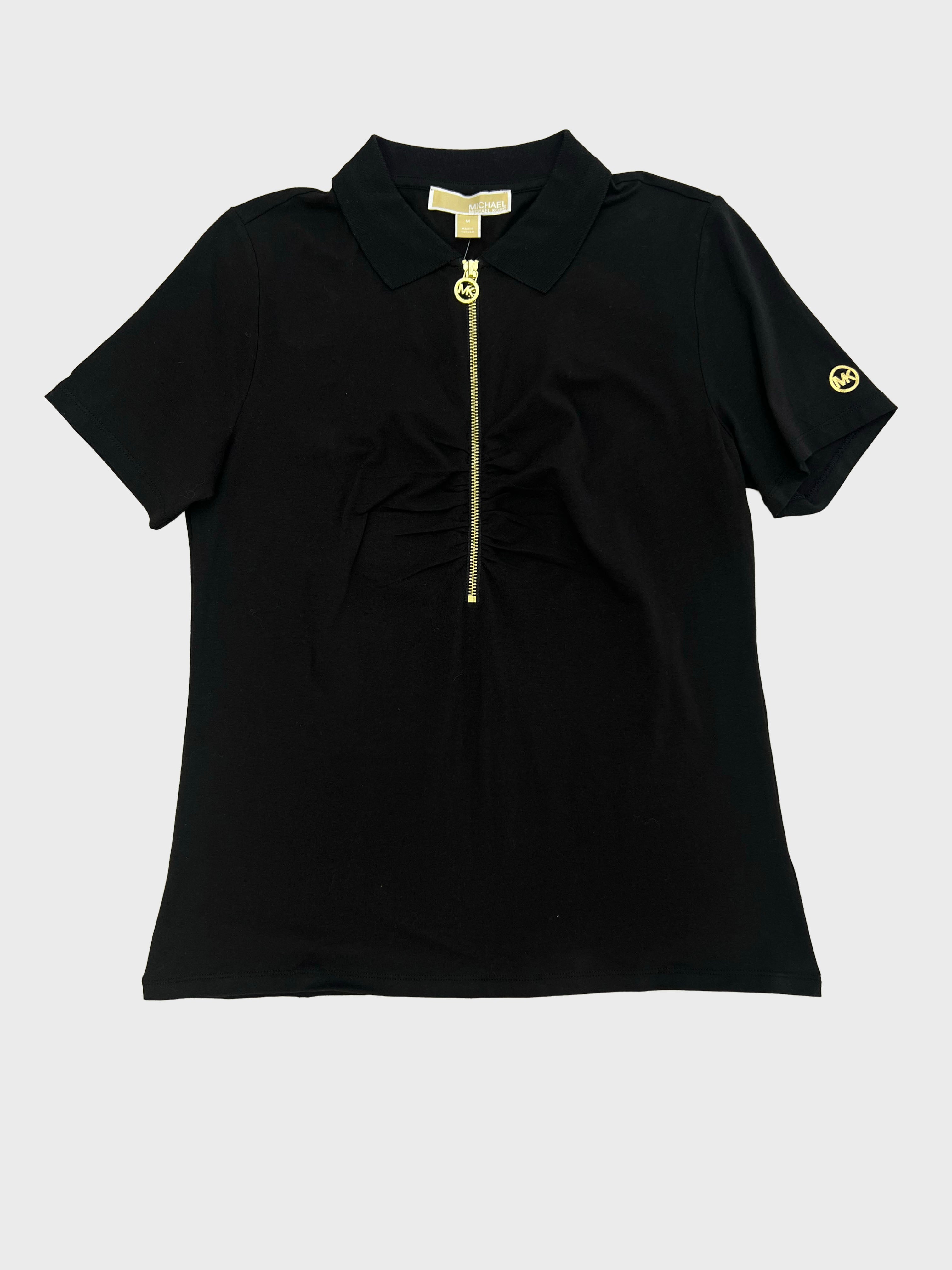 Polera Michael Kors polo c/cierre ‘Negra’