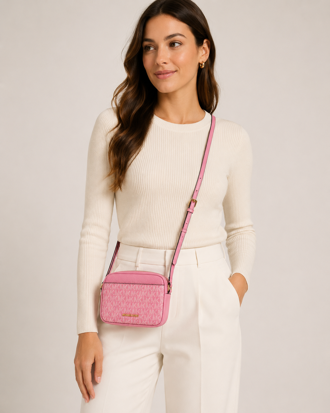 Bolso Crossbody Michael Kors Monograma ‘Rosado’