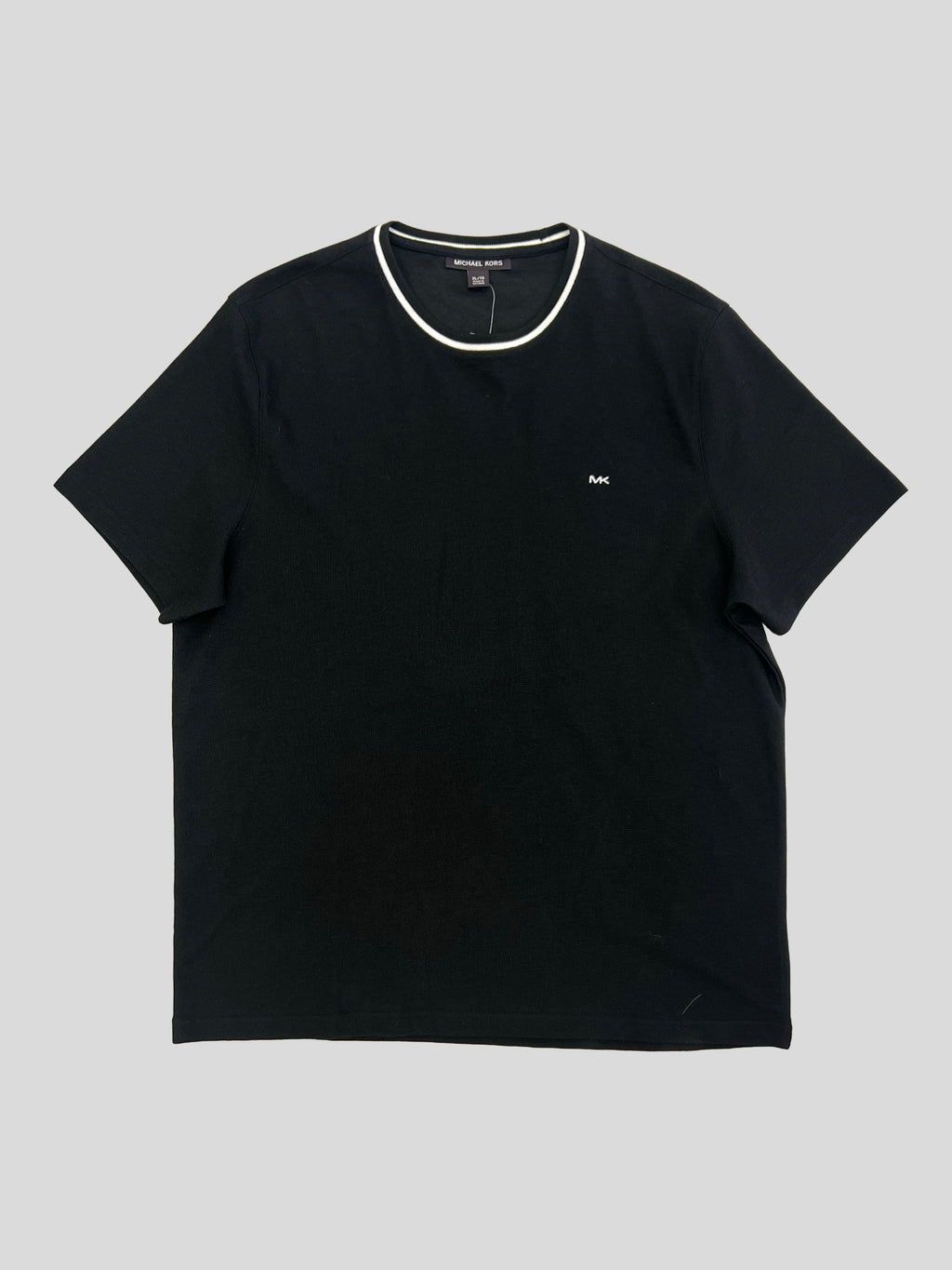 Polera Michael Kors Sport logo bordado línea cuello ‘Negra’