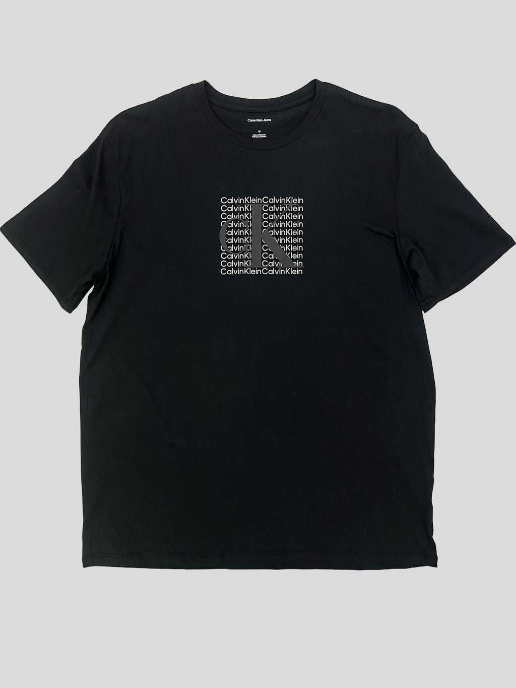 Polera Calvin Klein C/logo Multi logo ‘Negro´