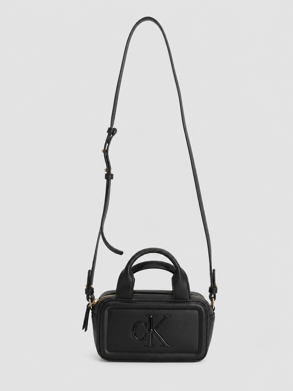 Bolso Crossbody pequeño Calvin Klein ecocuero  Logo front ‘Negro’
