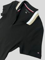 Polera Tommy Hilfiger polo cuello dorado/blanco  ‘Negra’