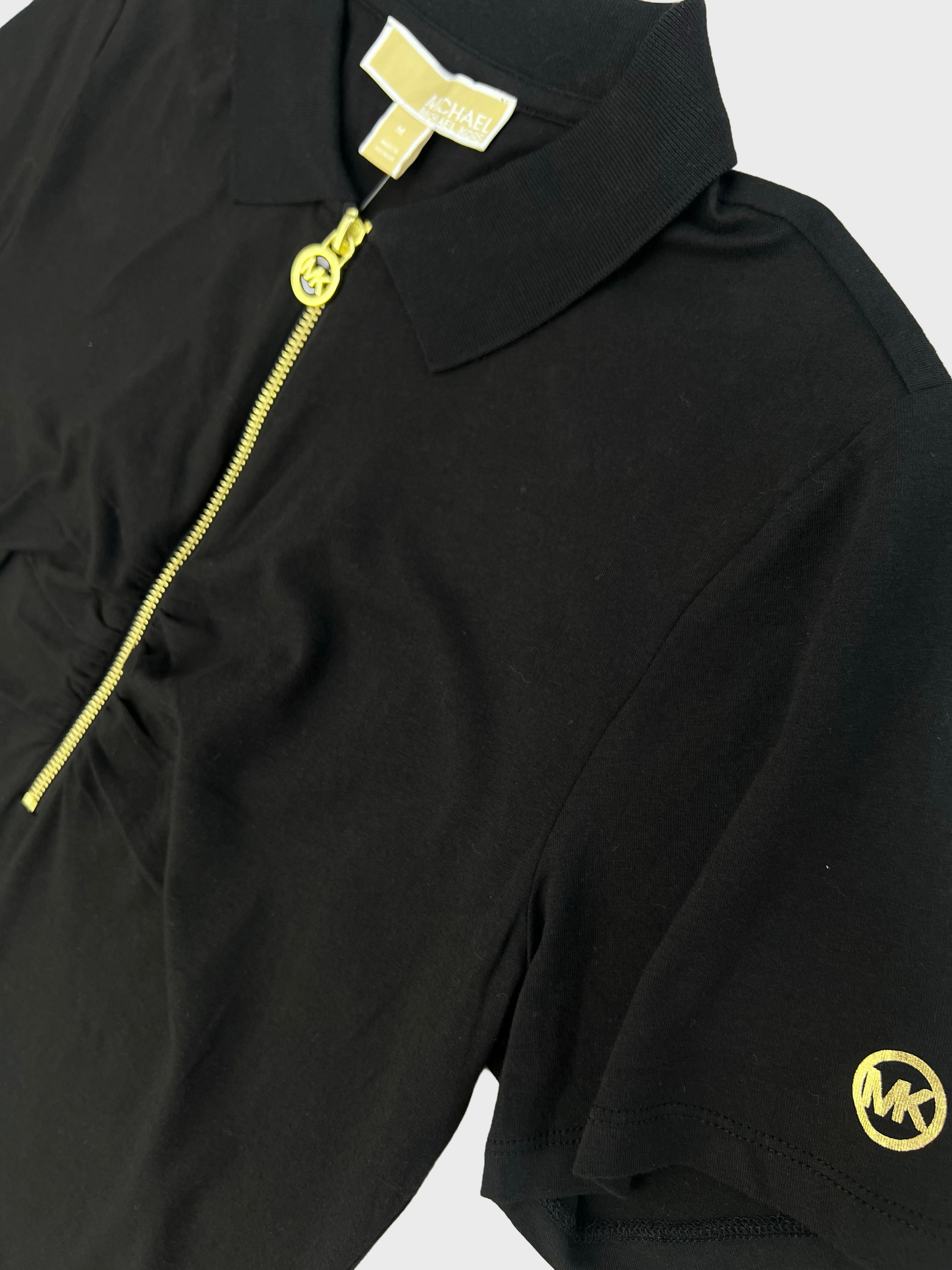 Polera Michael Kors polo c/cierre ‘Negra’