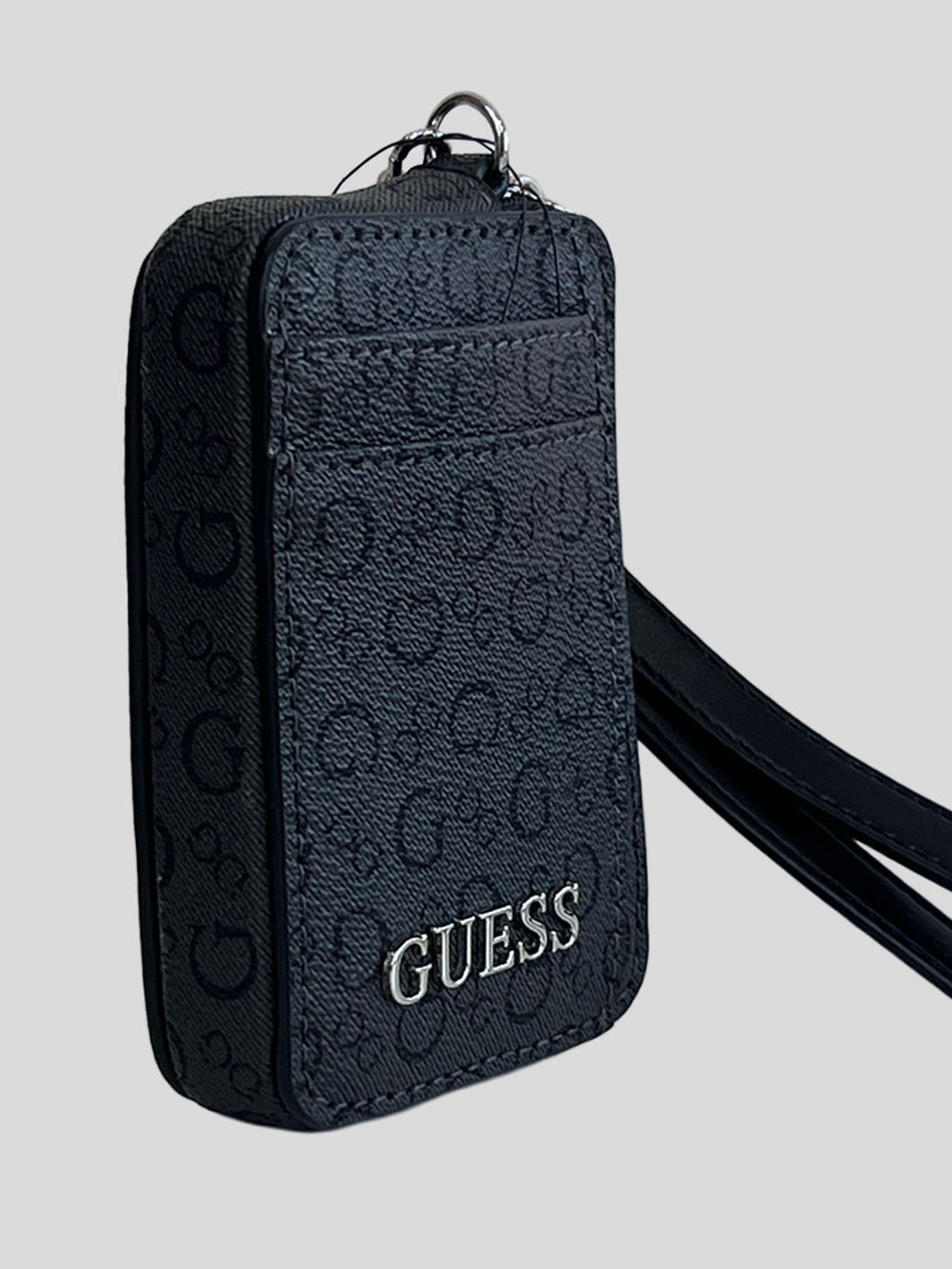 Tarjetero Guess C/cierre Letter Logo Monograma ‘Negro’