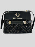 Bolso Crossbody True Religion Pequeño Logo metallic dorado ‘Negro’
