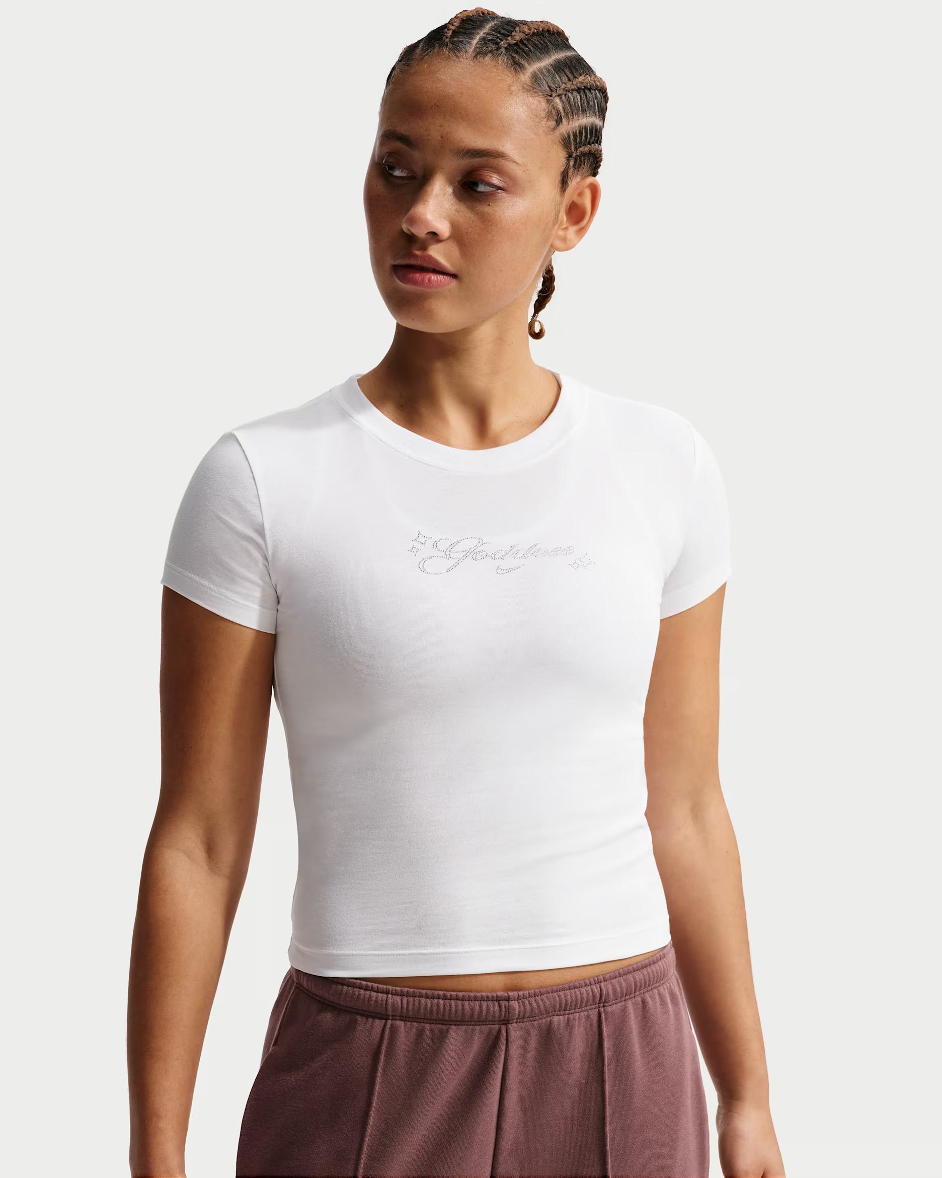 Polera Nike Logo Goddess Mujer ‘blanca’
