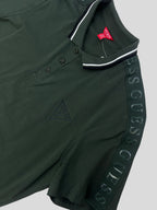 Polera Polo Guess Logos en Hombro rubber 'Verde oscuro'