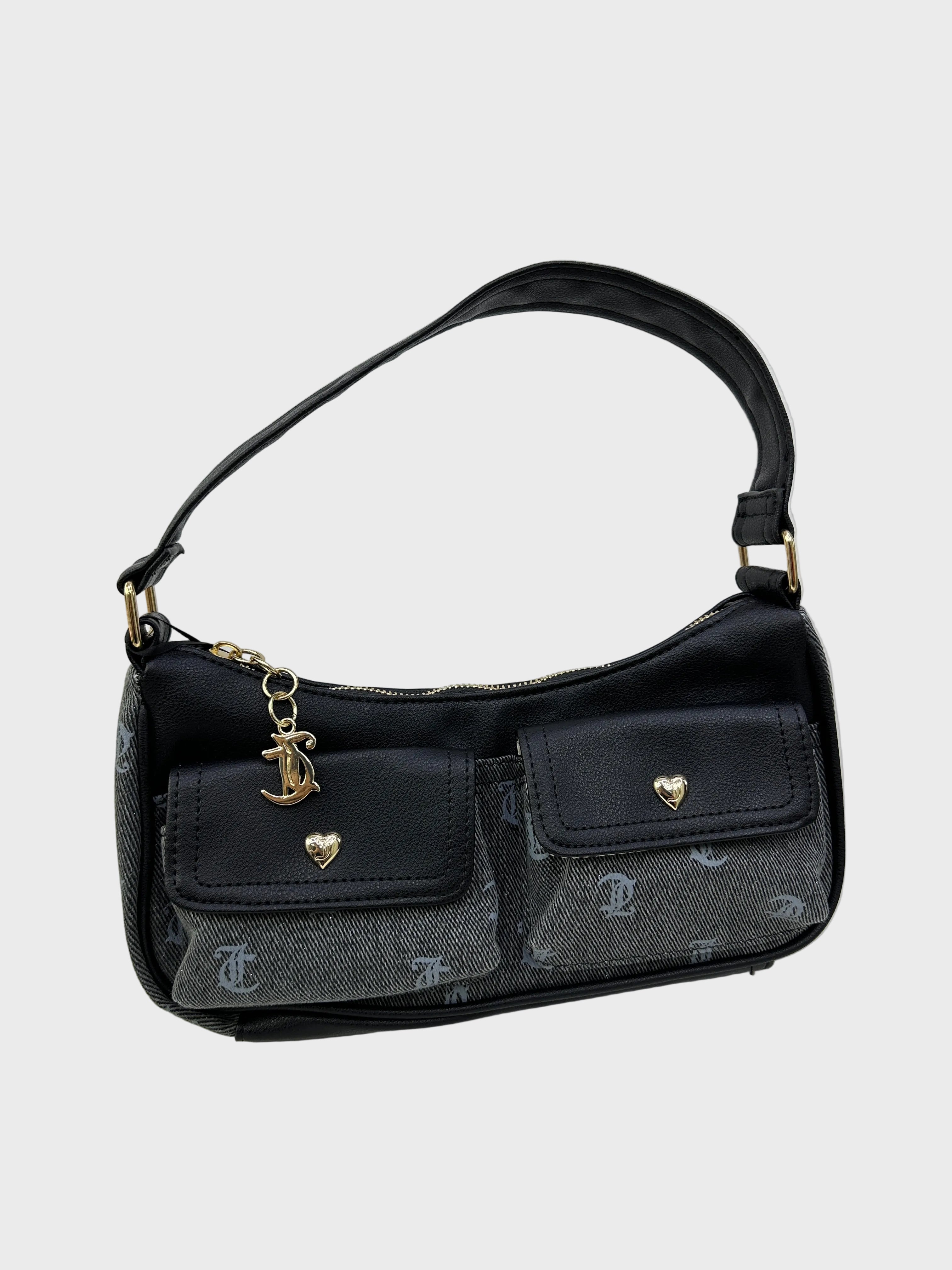 Bolso Handbag Juicy Couture c/bolsillo  ‘Negro/Denim’