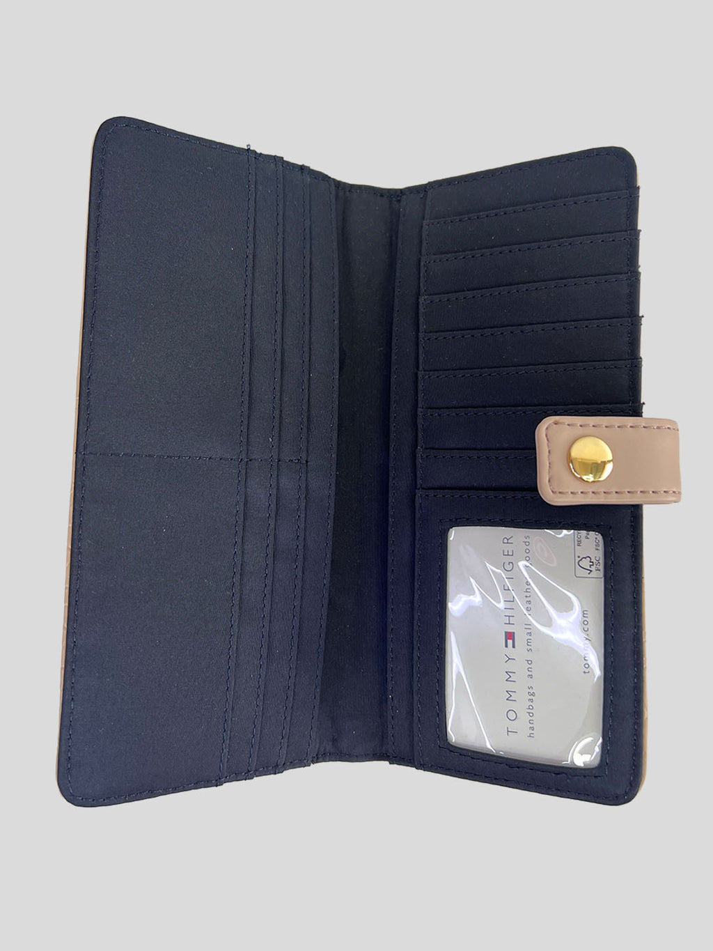 Porta documentos Tommy Hilfiger Logo TOMMY dorado 'Rosa Claro'